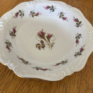 Royal Hanover Pink Flower Dessert Bowl